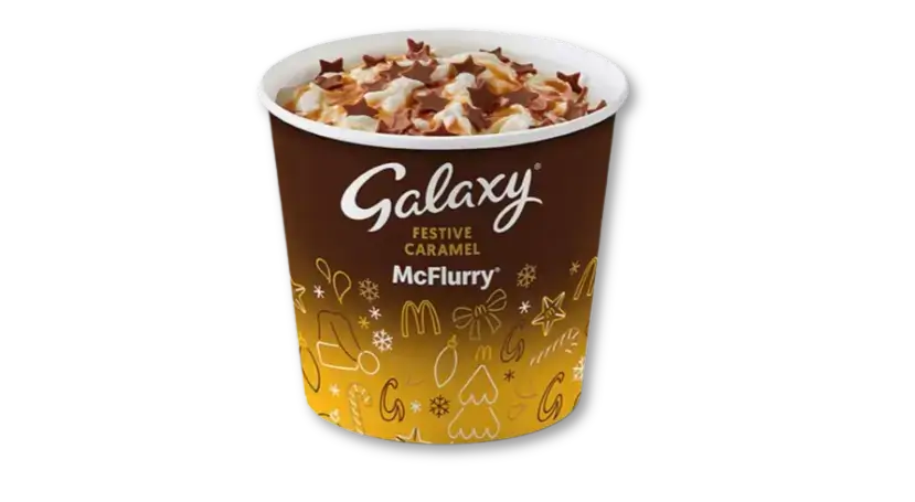 McDonalds UK Galaxy®-Festive-Caramel-McFlurry®