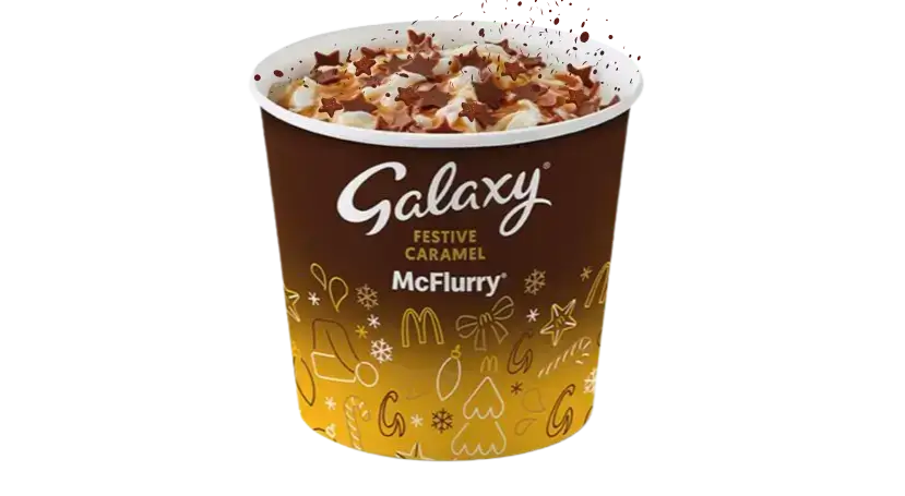 McDonalds UK Galaxy®-Festive-Caramel-McFlurry®